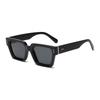 European and American style retro thick frame square sunglasses rice nail decoration Internet celebrity street photography accessories men and women s