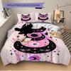 3pcs Moon Eyes Bedding Set, Includes Without Pillow Inserts, Soft Comfortable Bedding Set,All-Season Use a0924081