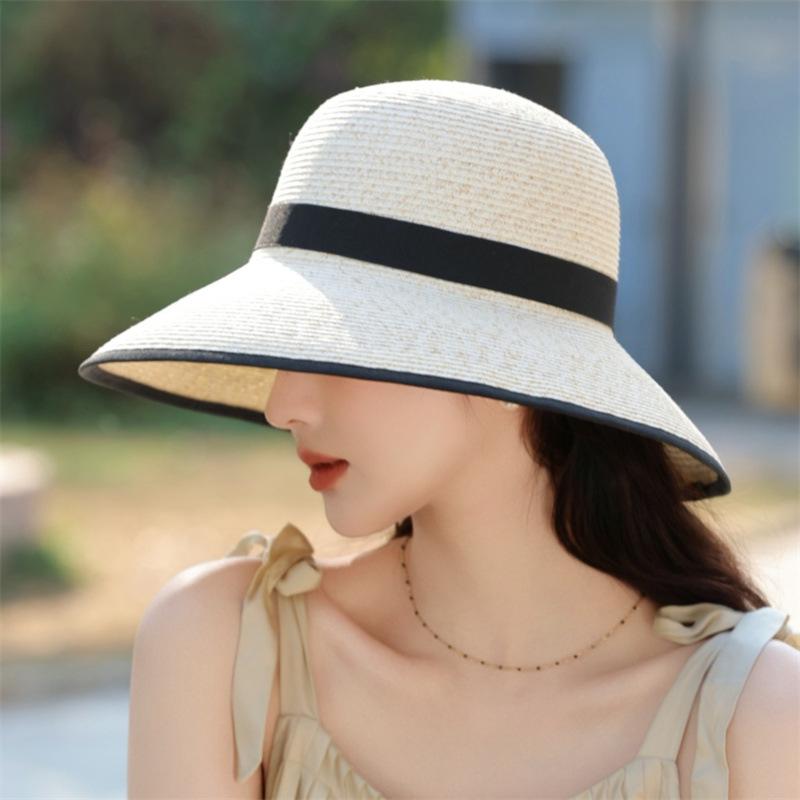 Sun Hat Children's Summer New Big Brim Straw Hat Travel Seaside Sunscreen Beach Hat Versatile Straw Sun Hat