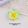 Colorful Plumeria Resin Charms: DIY Cream Glue Accessories for Crocs, Hair Clips, Earrings, Phone Cases
