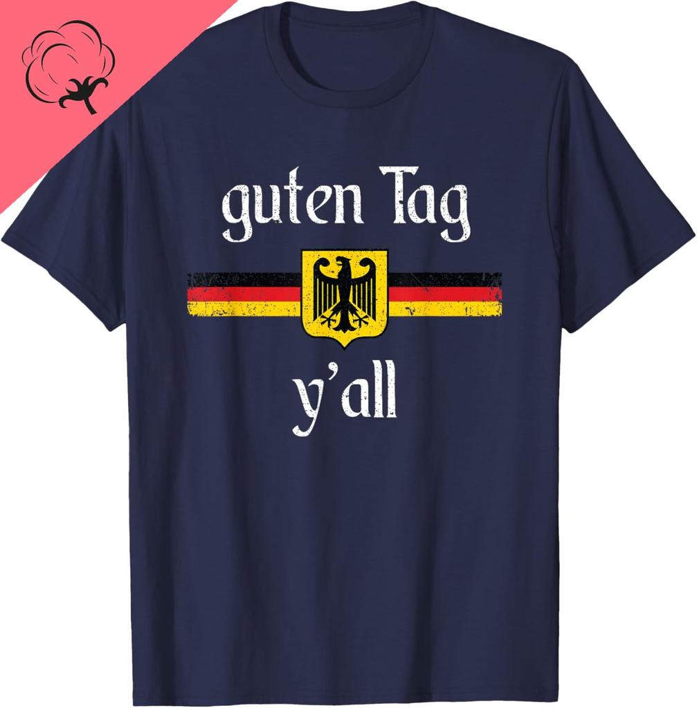 Oktoberfest German Flag Eagle Prost Guten Tag Yall TShirt Cotton Vintage Clothes Unisex Summer Streetwear Tops Camiseta Hombre
