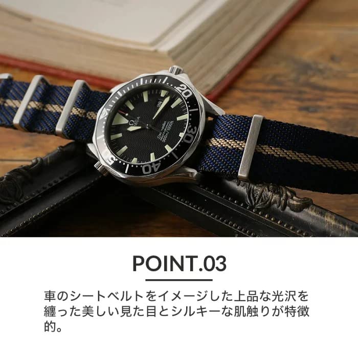 [MOD] PREMIUM NYLON STRAP Premium Nylon Strap 20mm Wide Belt Nylon Belt Twill Seatbelt NATO Type NATO Belt NATO Band Watch Strap Watch Strap Replaceme