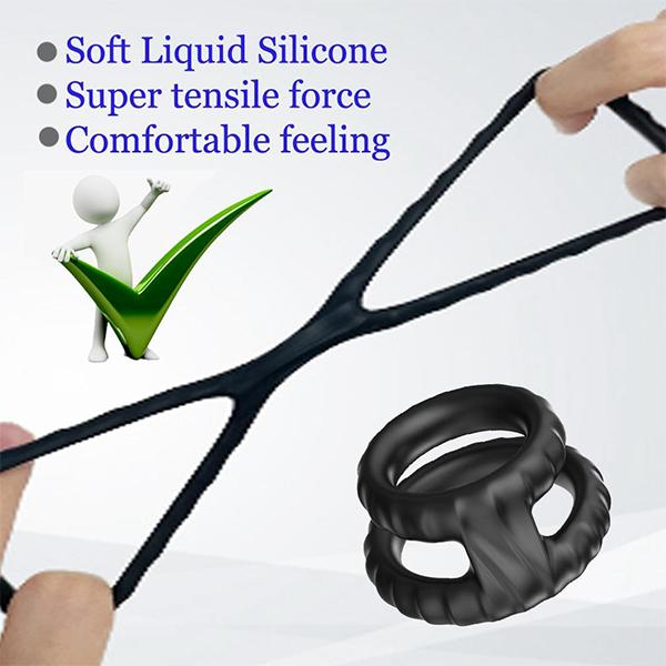 Mannlige penisringer Forsinket utløsning Cockringer Voksenspill Sexleketøy for menn Erotiske sexprodukter for voksne