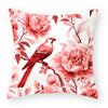 Cotton and Linen Pillowcase Oil Painting Printed Pillowcase Home Sofa Cushion Pillowcase Car Waist Cushion Seat Cushion