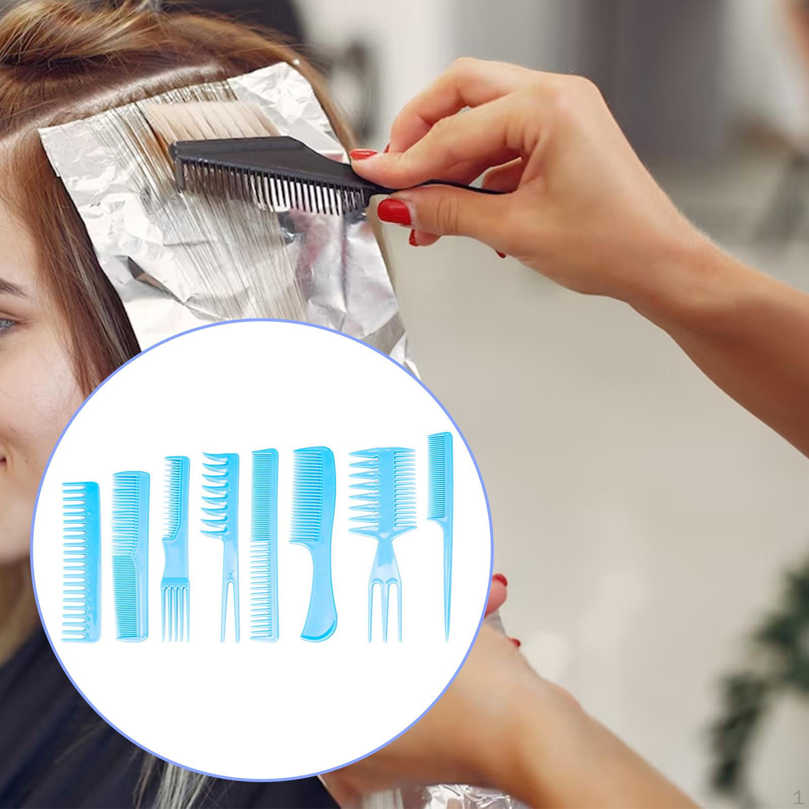 

Hair Comb Set for All Types And Styles Multifunction Accessory, Soft Flexible Without синий