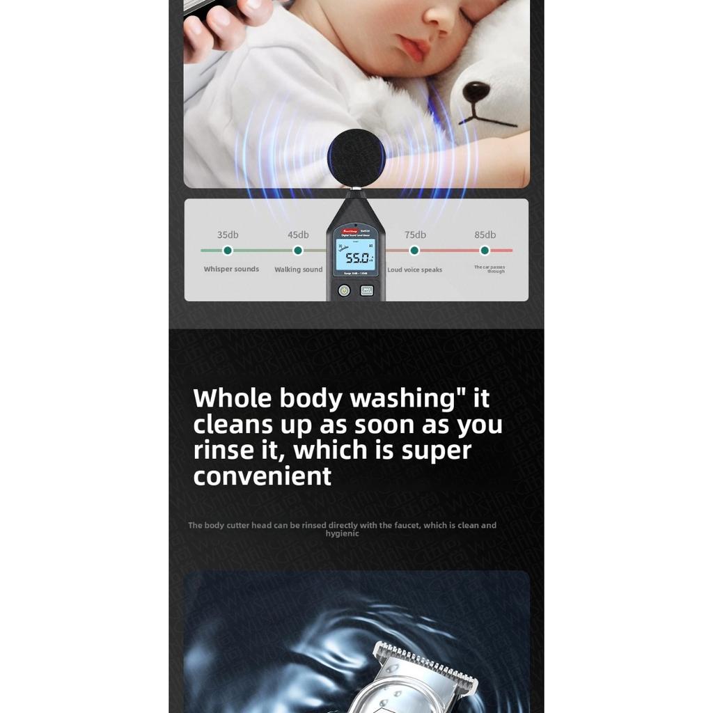 Profesjonalna Elektryczna Maszynka do Włosów z Nasadkami Grzebieniowymi, Cyfrowy Wyświetlacz LED, Przenośne Ładowanie USB, Bezprzewodowa Maszynka do Golenia i Przycinania dla Mężczyzn