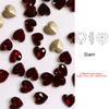Paso Sico Heart Shaped Point Back Rhinestones Pink MO Loose Crystal Beads Garment Shoes Diy Nail Art Accessories