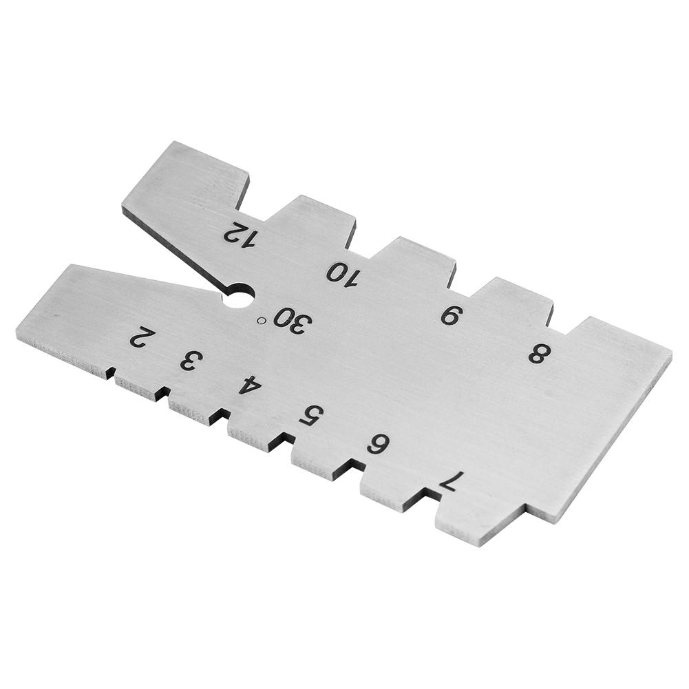 1pc Stainless Steel Screw Thread Gauge 30 Degree Grinding Gage Inspection Tool