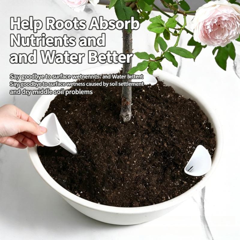 Plant Breathable Watering Device Home Conical Root Protection Tube Plastic Soil Aerator Tube Potted Flower Prevent Root Rot Tool