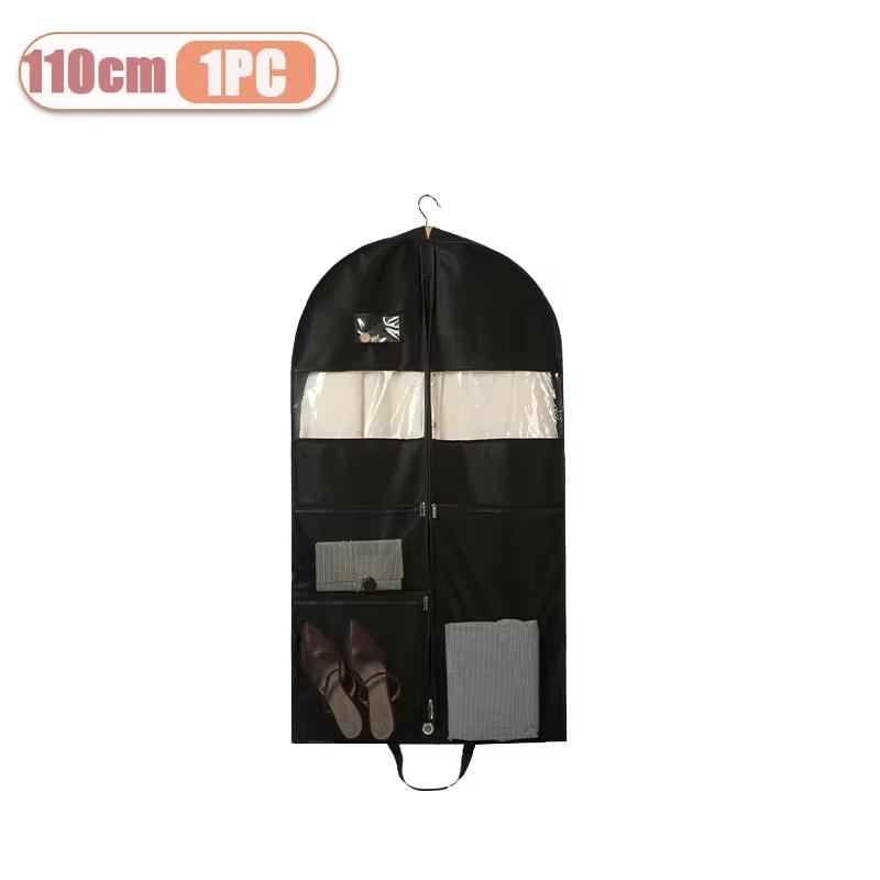 

1 шт. Чехол для одежды, Пылезащитный чехол, Сумки для хранения, Нетканый материал, Складной, Защитный чехол для пальто и костюма, Подвесные сумки для хранения, Органайзер для домашнего гардероба