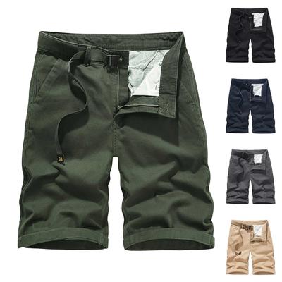 Heren casual kleur buiten zak strand werkbroek cargo shorts broek