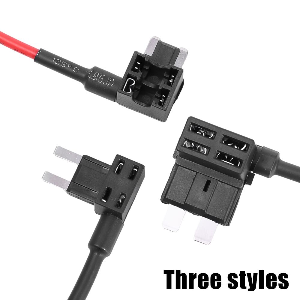 32V MINI SMALL MEDIUM Size Car Fuse Holder Add-a-circuit TAP Adapter Micro Mini Standard ATM Blade Fuse for Cars Vans 20/10/5pcs Fuse Holders1