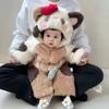 Infant Toddler Autumn Winter Plush Thick Warm Jumpsuit Winter Jacket Baby Cute Outerwear Rompers