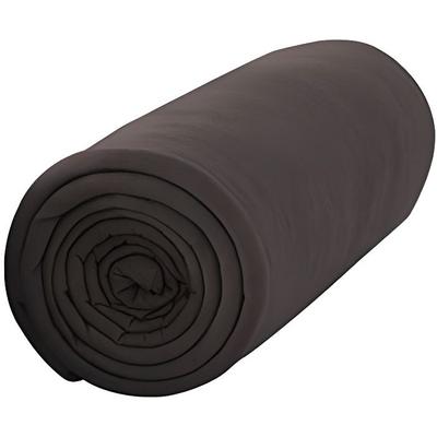 Fitted Sheet - Cotton - 140x190 Cm - Dark Brown - 25 Cm Pocket - Plain