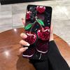 Case for Xiaomi Redmi Note 10S 9S 10 9 13 Pro Plus 11 12 Pro 14 7 8 11s 12s Funda Phone Cover Cherry Pattern