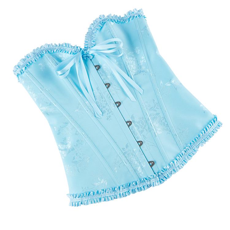 Wielokolorowy Koronkowy Gorset Push-Up Modelujący Sylwetkę