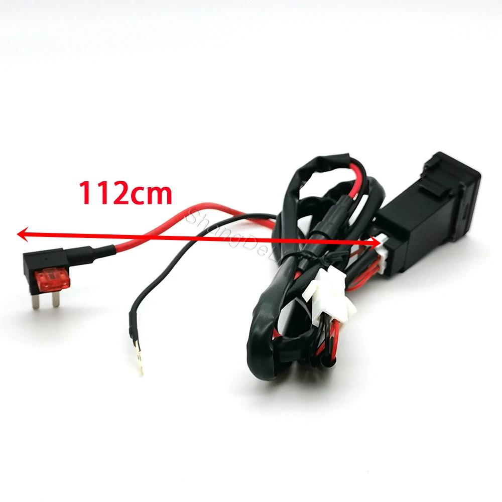 12V/24V Car QC3.0 USB Type-C PD Dual Charger Socket Phone Charging Outlet Power Adapter For Toyota LC120 Prado 16-20 Accessories