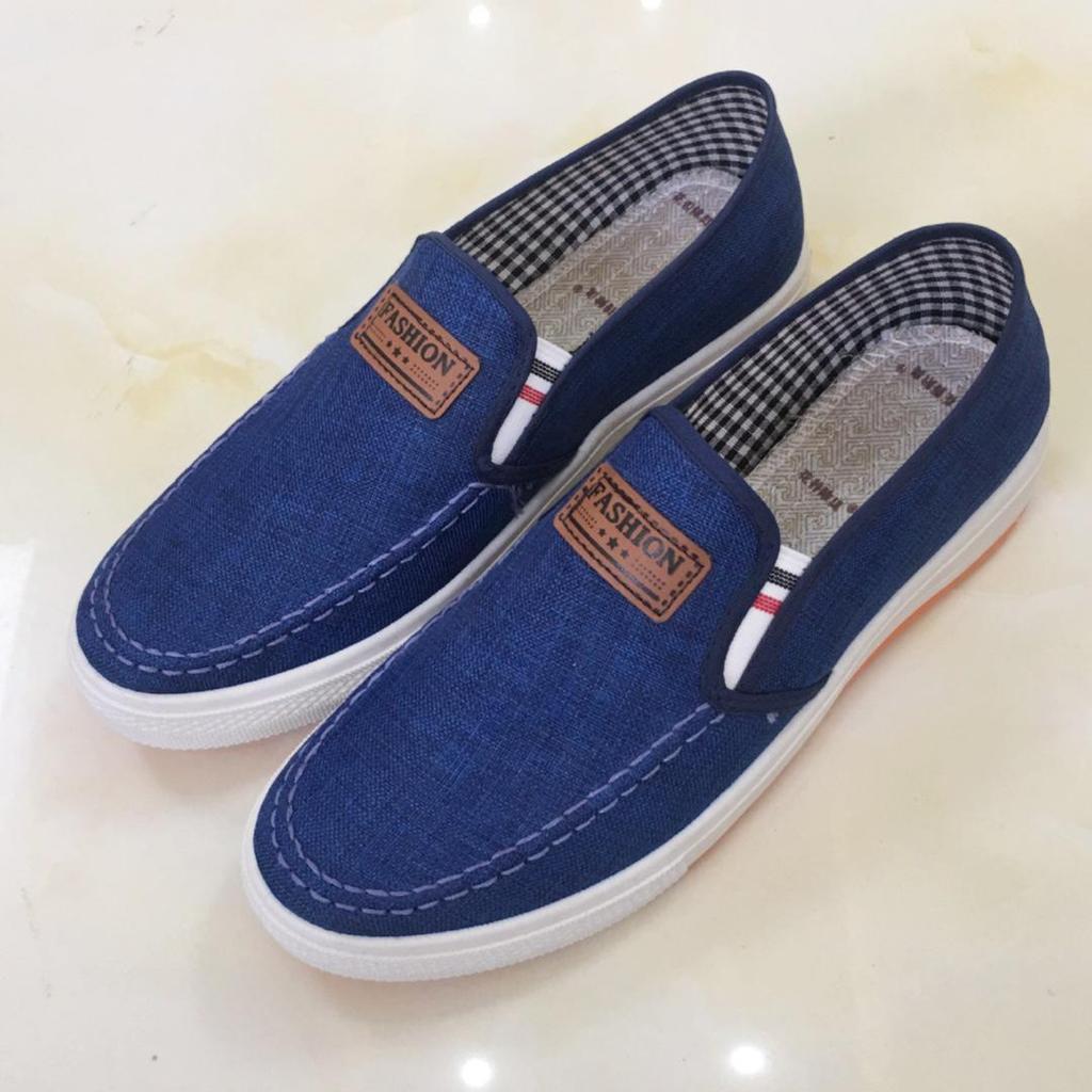 2025 Men's Slip-On Beijing Cloth Canvas Shoes - Casual, Breathable, Skate Style