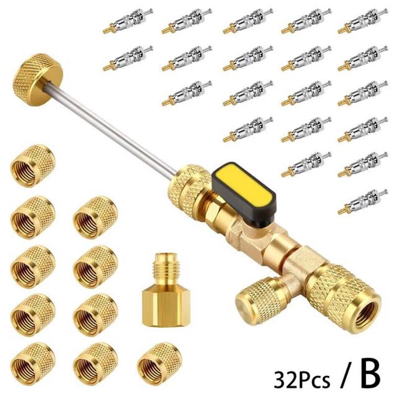 Car AC Valve Core Removal Tool Kit