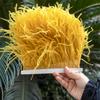 1M Natural Ostrich Feathers Trim White Clothing Sewing Ribbon 8-10cm Feather Fringe for Wedding Party Decoration Crafts Plumes
