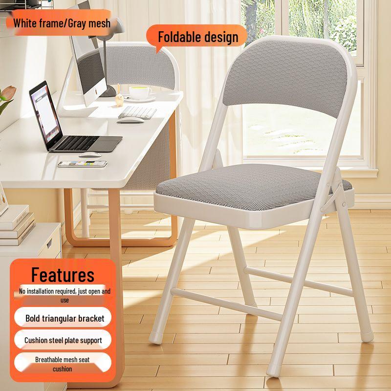Folding Chair with Backrest for Home, Office, Dining, Dorm, and Events.