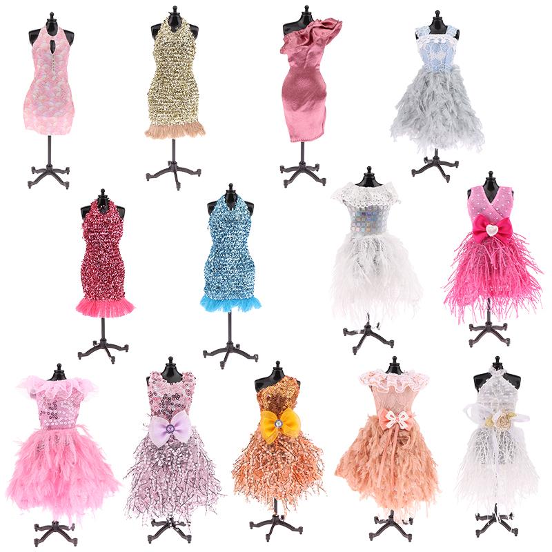 Doll Clothes For 30Cm Doll Clothes Evening Gown Trailing Skirt Wedding Dress Princess Dress Dollhouse Decor Accessories