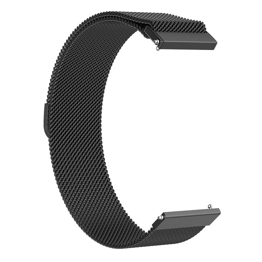 For Xiaomi Watch 2 Milanese Mesh Strap 22mm Black Stainless Steel Magnetic Watch Band
