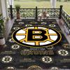 Soft Floor Carpet Boston Bruins Pattern Area Rug Decorative Mat For Home Room Decoration