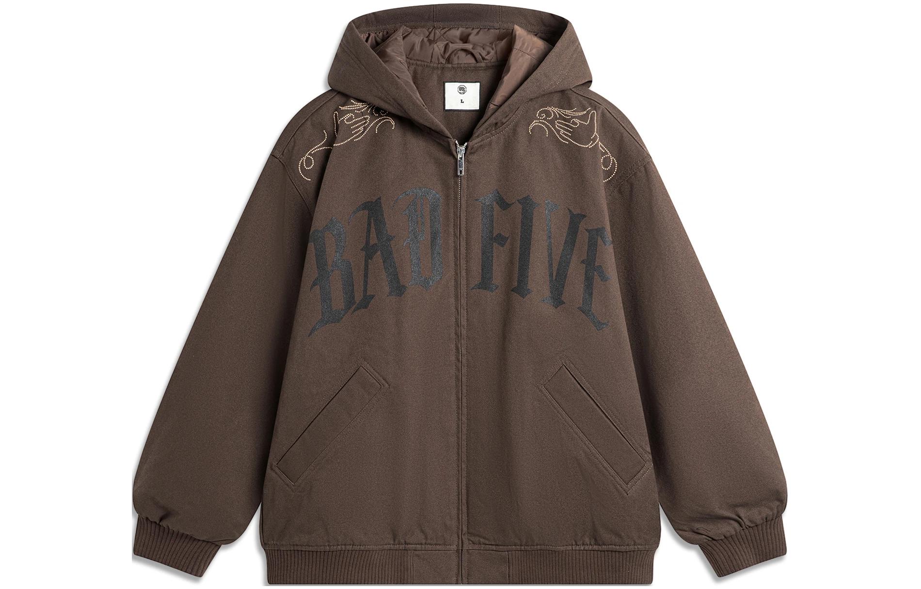 Li Ning Badfive Puffer Jacket Men s Slate Umber AJMT315-1 M
