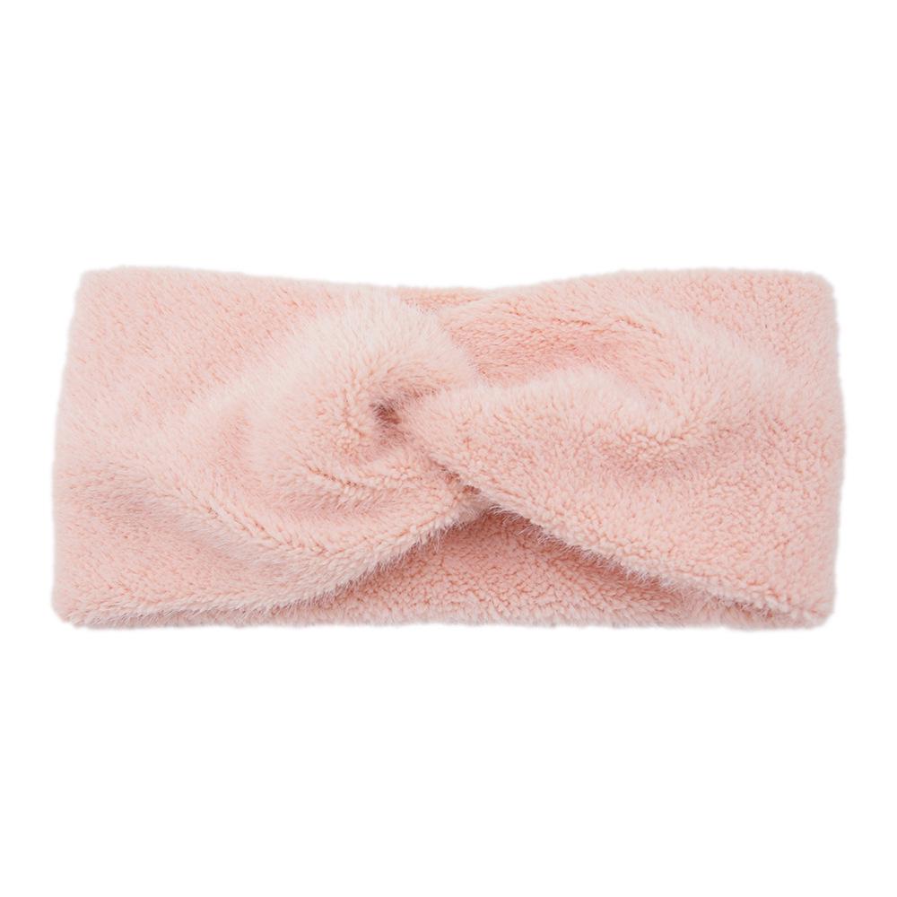 Europeisk og amerikansk plysj kryssstrikket pannebånd: Varme høst/vinter ørevarmere og hårtilbehør