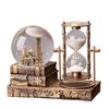 Eiffel Tower Crystal Ball Hourglass - Luminous Student Gift, Resin Desktop Ornament
