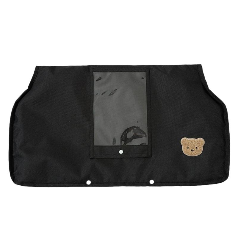 

Удобные варежки для детской коляски, теплые перчатки с толстым флисовым подкладом для комфорта и тепла во время зимних прогулок чёрный