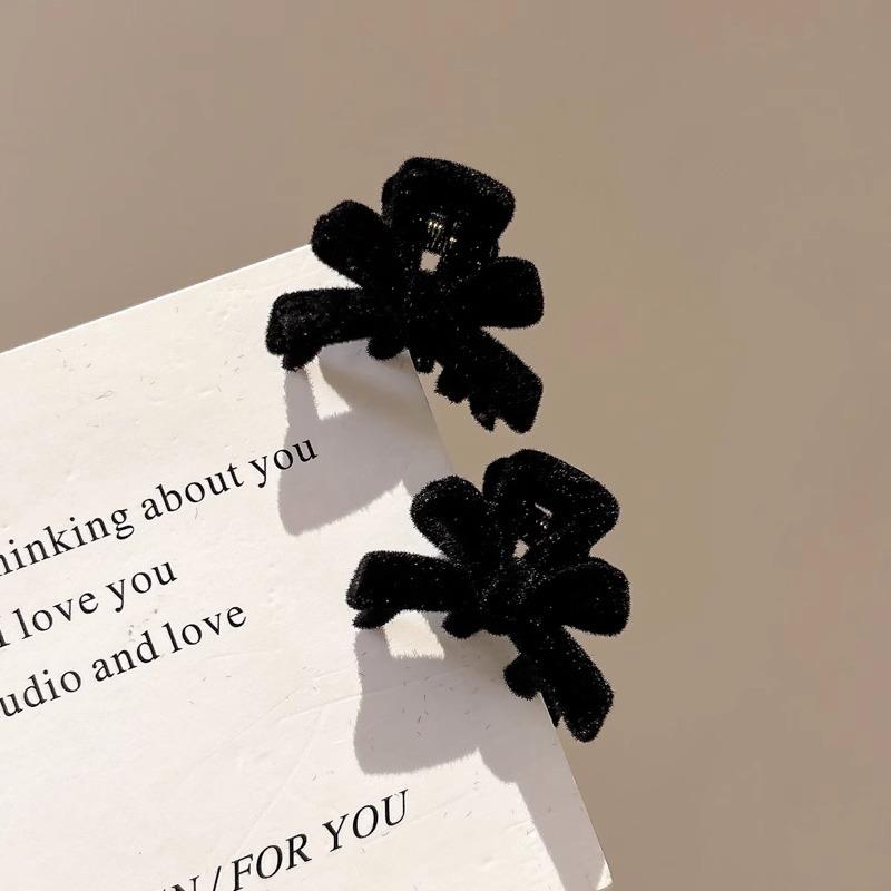 2 ks Červené sametové mašličky sponky do vlasů pro ženy dívky elegantní mini perlová mašlička ofina boční klip vlásenky pokrývka hlavy vlasové doplňky