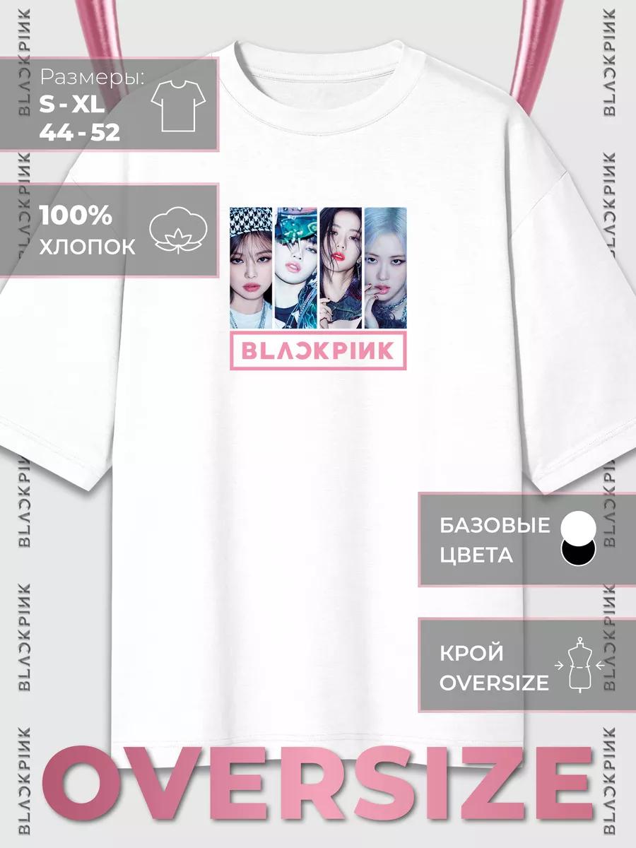 Oversized T-shirt with BLACKPINK print 2XL