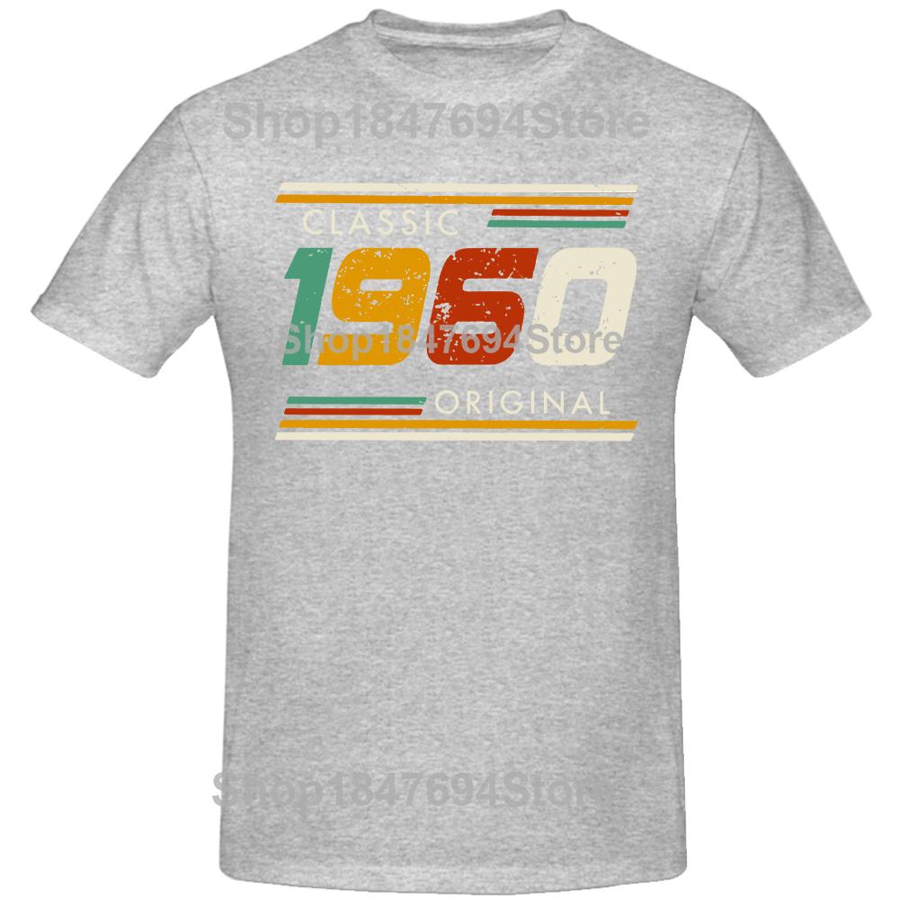 New Men Made in 1960 All Original Parts T Shirt Oversize Printed Casual Tee Shirt Casual Short Sleeve Vintage Couples T-Shirt