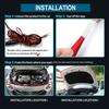 12V Scan Starting Car Hood Signal Light Car Daytime Running Light DRL Dynamic Auto Tuning Decorative Headlight Strip Universal