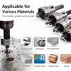 5pcs Durable Stainless Steel Stainless Steel Cutter High Speed Stee 16-30mm Size Hole Saw Cutter HSS Hole Saw Wood Working