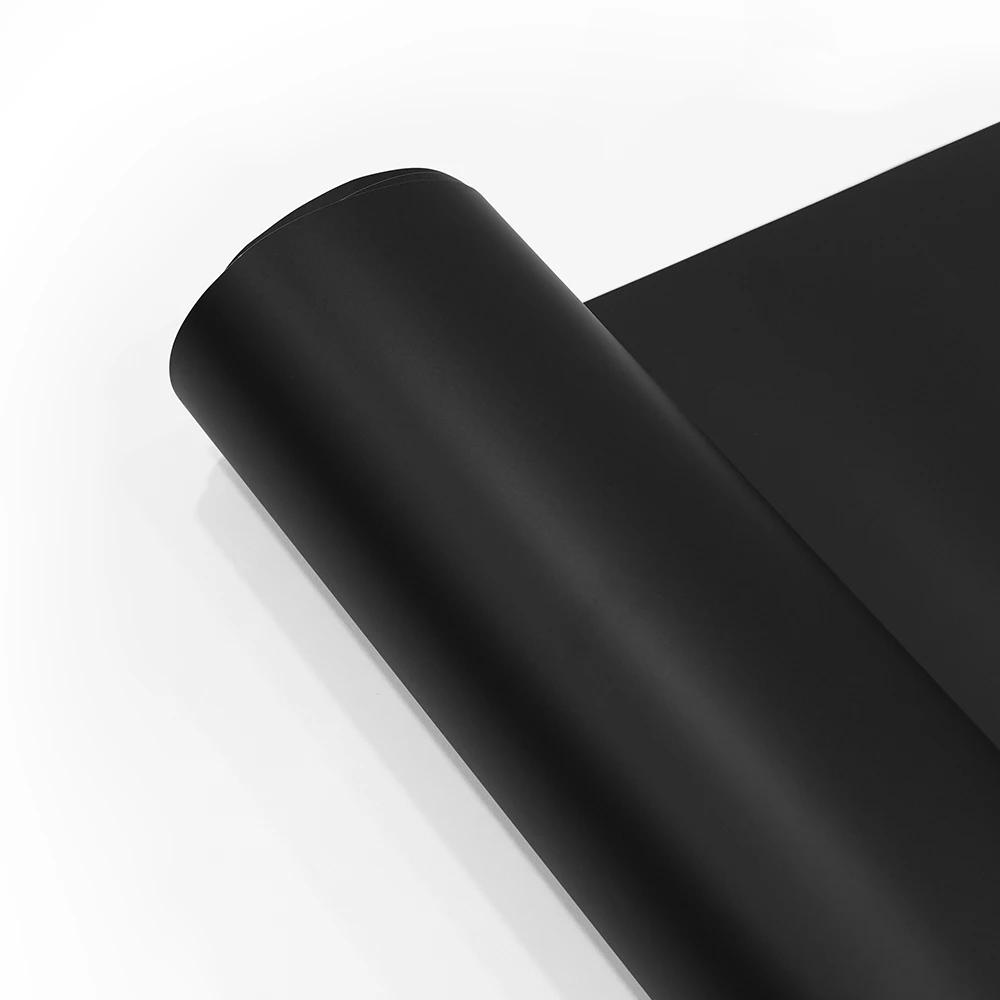 Car Wrapping Film Matte Black Bubble Free Vinyl Film Auto DIY Decal PET Sticker Exterior Interior Decoration Car Accessories