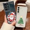 Santa Claus Printing Case For Samsung Galaxy S25 S24 S22 Ultra S23 S24 FE A17 A56 A16 A36 A26 A55 A15 A25 A54 5G Clear Soft TPU Phone Cover