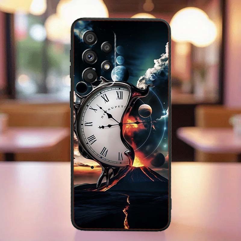 Vintage compass illustration Case For Samsung A41 A35 A34 A33 A32 A25 A24 A23 A21s A06 A05 A04 A03 Note 10 20 Ultra 5G Black