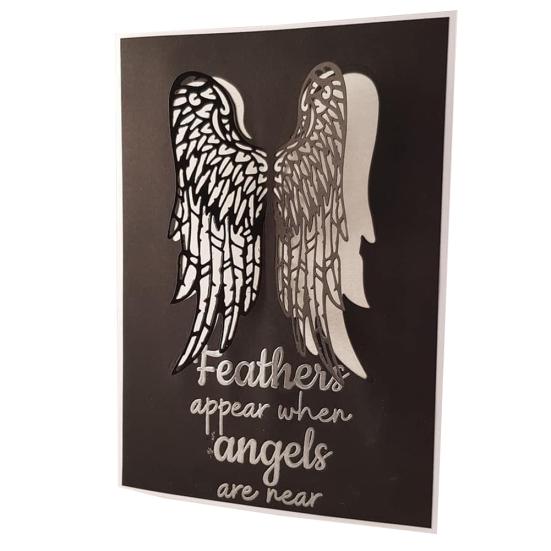 

Крылья ангела, металлические штампы, сделай сам, скрапбукинг, карты, тиснение, ремесло, трафарет серебряный