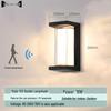 Moon-Shaped Outdoor Waterproof Infrared Sensor Wall Lamp for Courtyard, Balcony, and Doorway