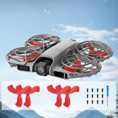 2 Pairs Plastic Replacement Propeller Blades Including Screws and Screwdriver Low Noise Wings for DJI Neo 2 Drone Accessories