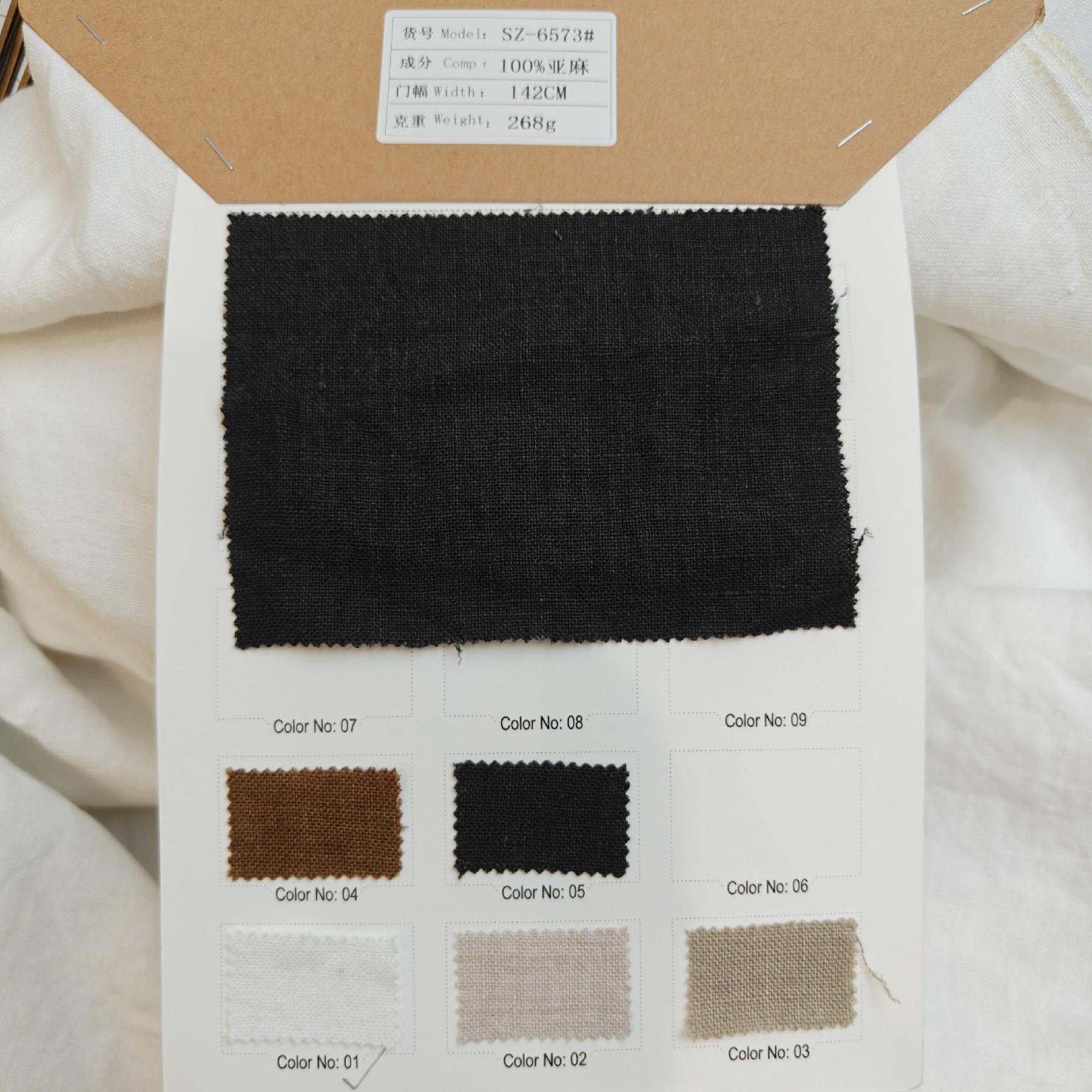Hot Selling Skin-friendly 100% Linen Fabric Heavyweight 268gsm 142cm Breathable Stone Washed Linen Fabric for Clothing Pants