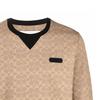 Coach Logo Print Round Neck Pullover Sweatshirt Men sweatshirt Brown C5760-RYU