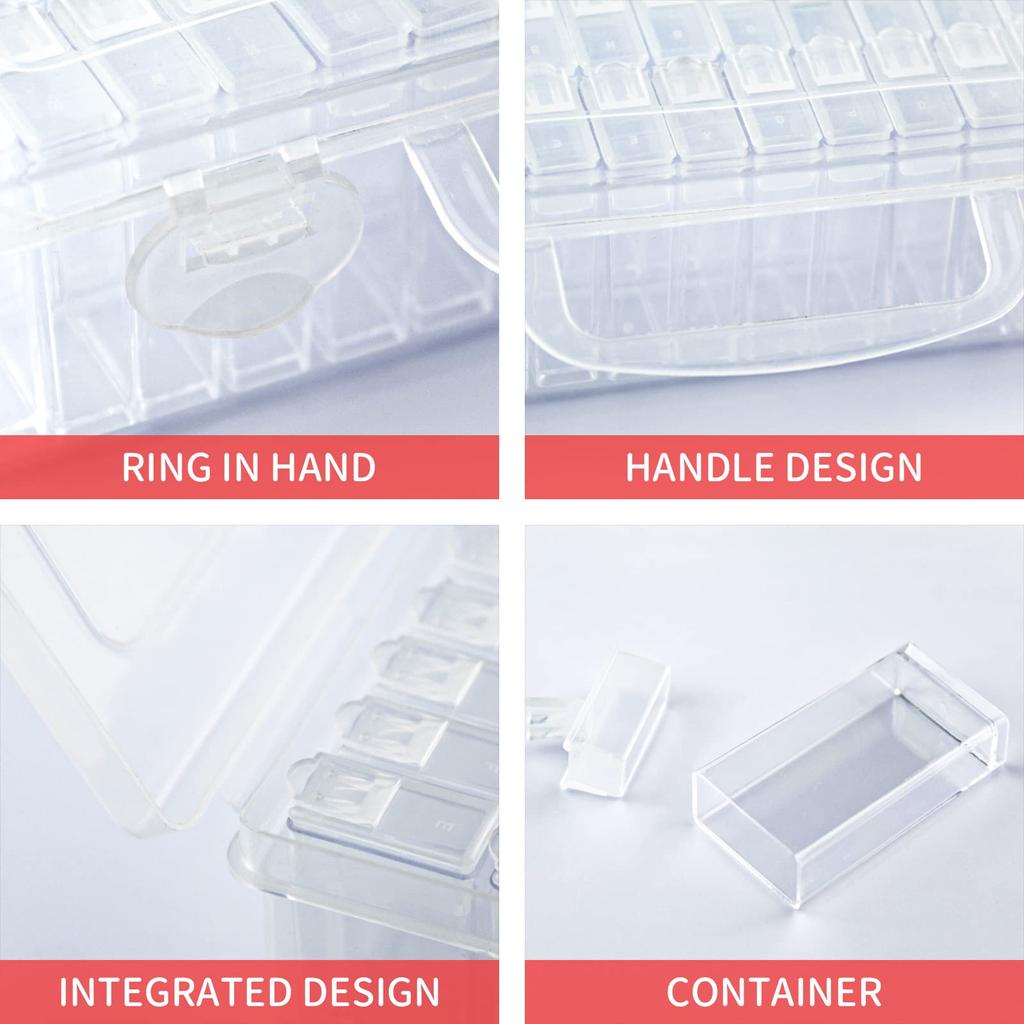 64 84 Grids Diamant Malerei Lagerung Box Tragbare Seed Bead Organizer Fall DIY Nail art Kunststoff Behälter