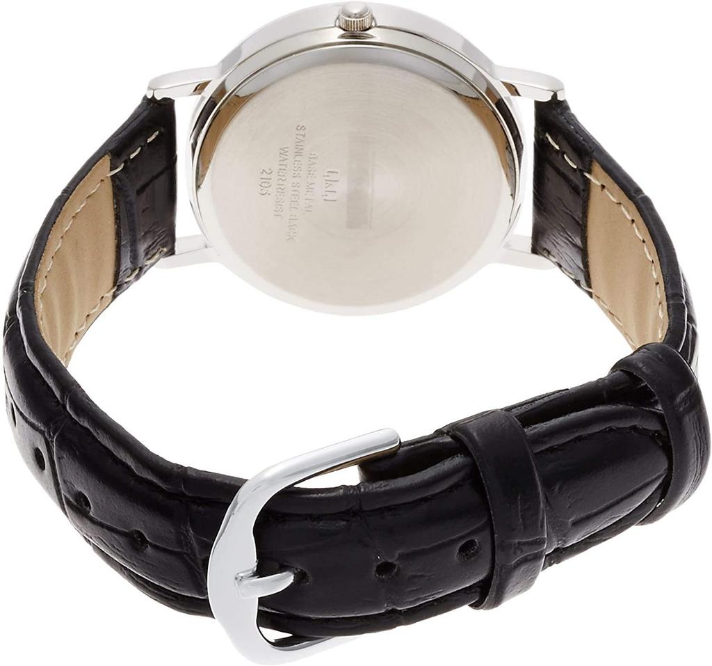 Citizen Analog Date Day Leather White Q&Q Women's Watch, Waterproof, Display, Display, Strap, A203-304,