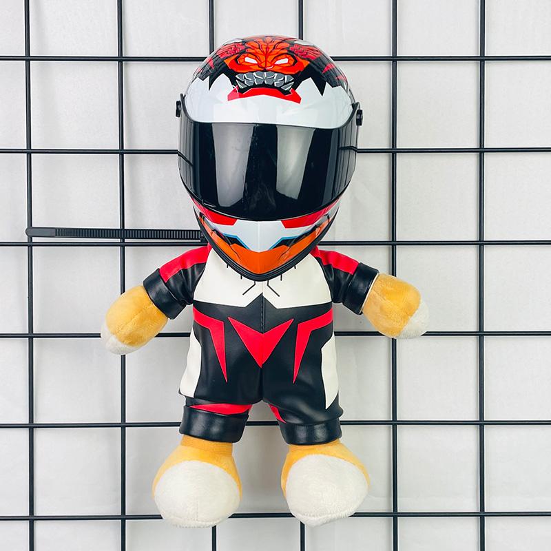 Racing Helmet Small Model Motorcycle Motorcycle Decoration Trunk Pendant Doll Home Decoration Collection Bear Helmet