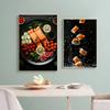 Japanese Sushi Cuisine Art Posters Minimalist Japanese Food Prints Canvas Painting Restaurant Wall Picture Kitchen Decoration