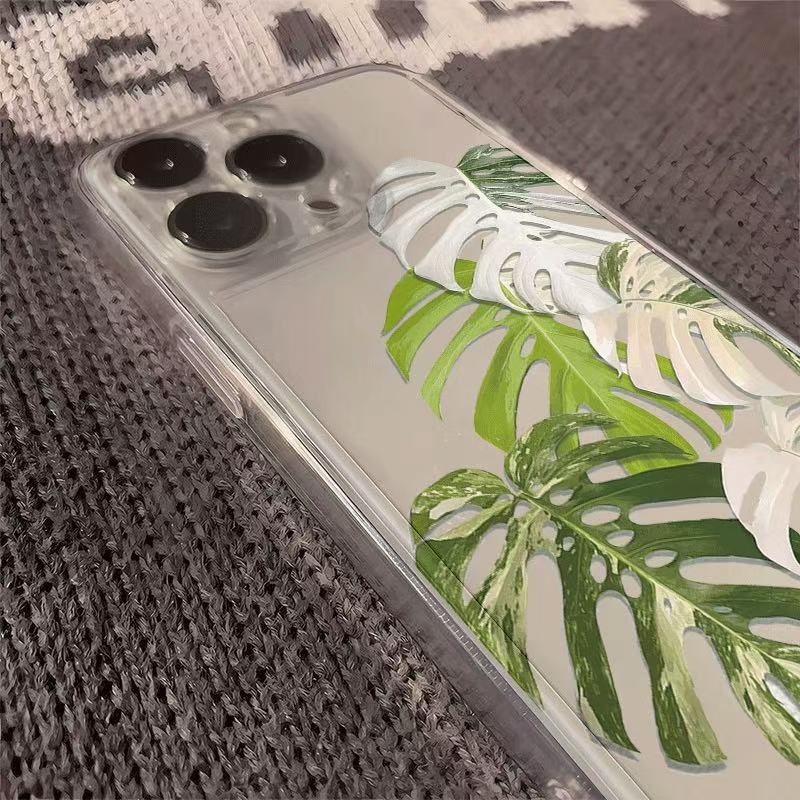 Gepersonaliseerde bladeren voor iphone17promax mobiele telefoonhoesje Apple 16/14pro Japan en Zuid-Korea 13/12/15 buitenlandse handel